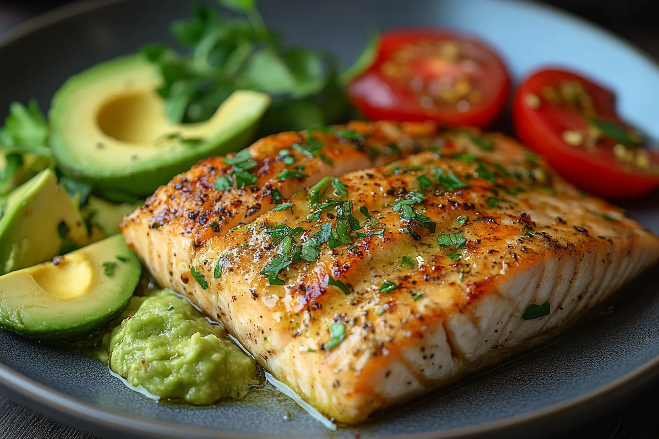 Avocado sauce for salmon