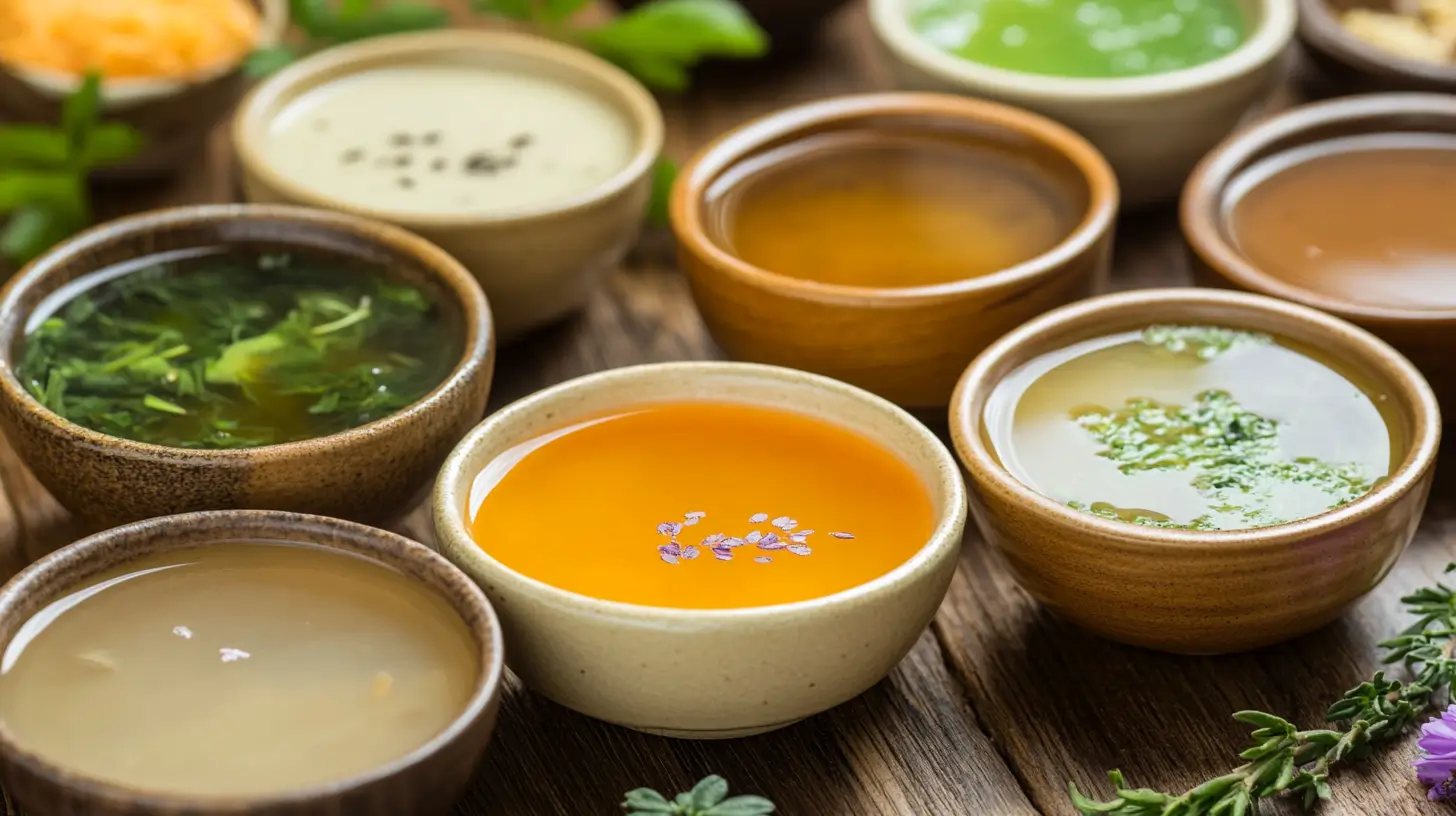 Clear soups