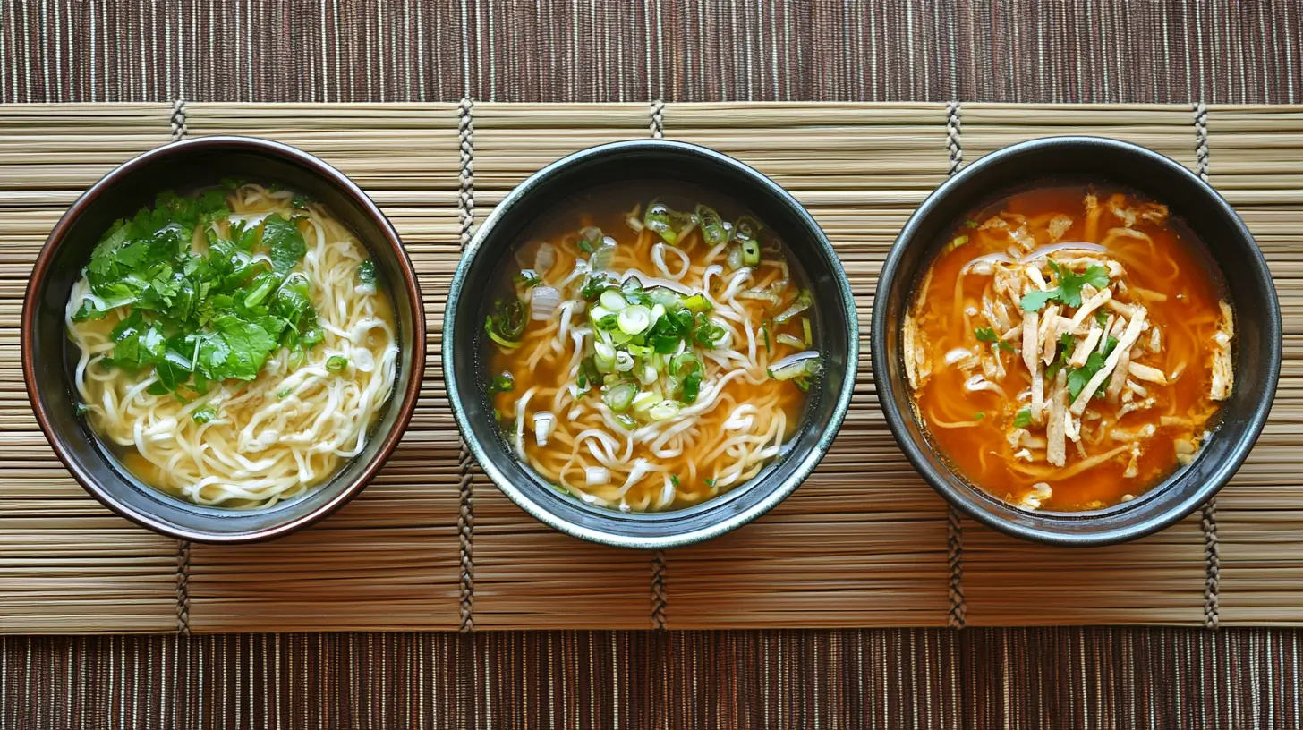 Asian noodle soups