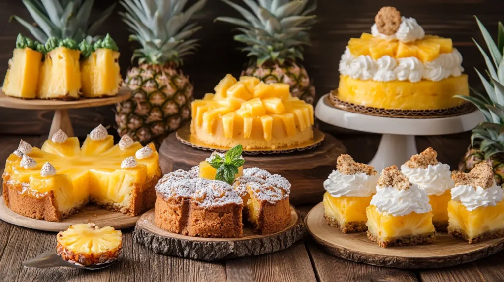 Variations of pineapple dessert recipes