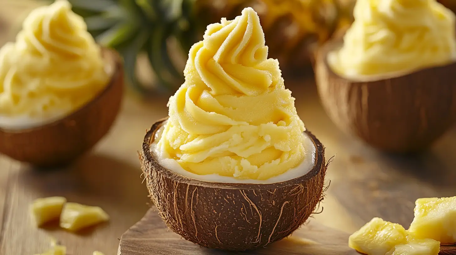 Frozen pineapple desserts