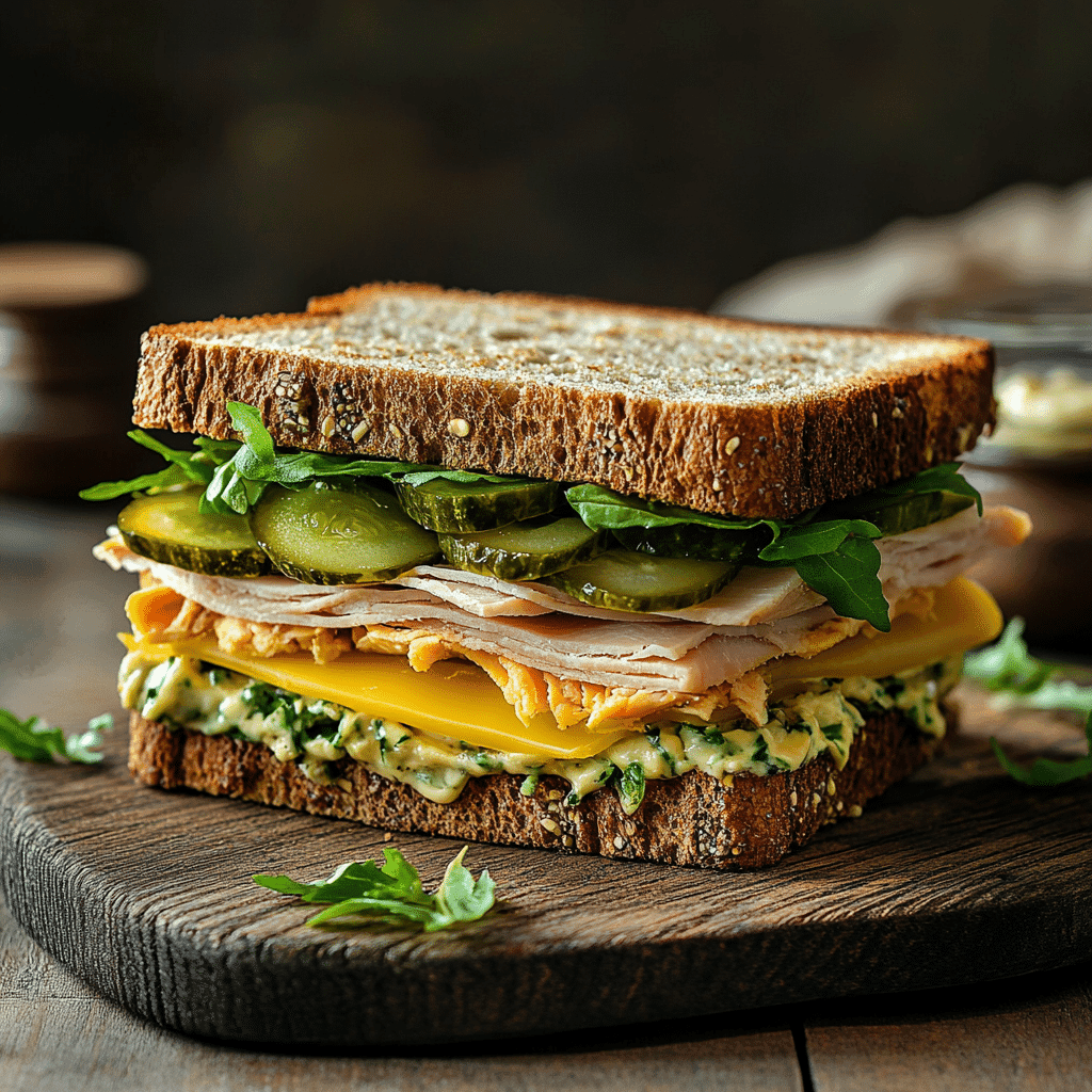 Gourmet Pickle Sandwich with Deli Fillings