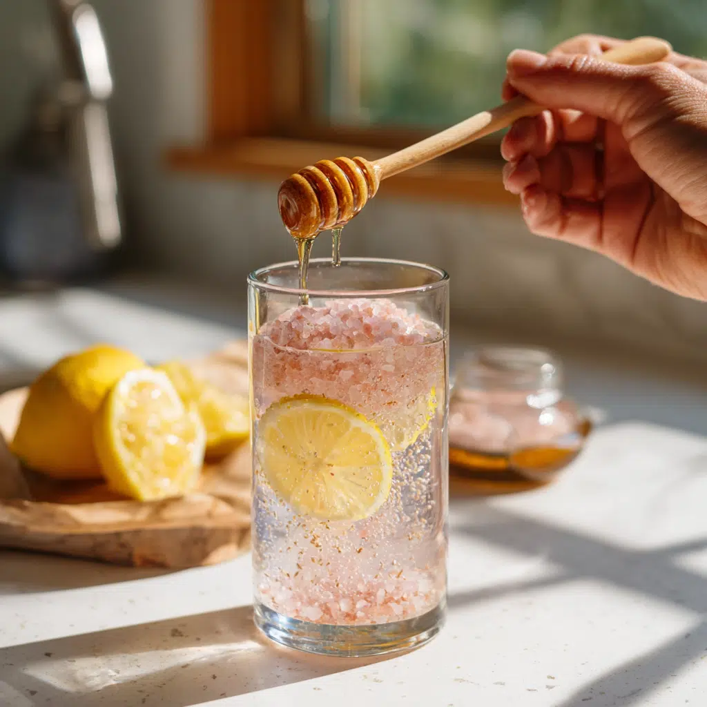 mixing pink salt diet drink recipe