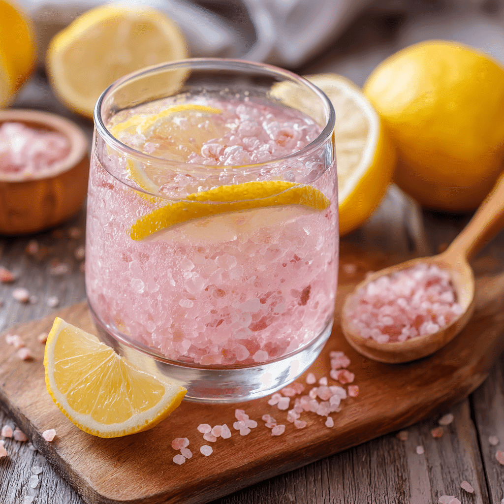 pink salt diet drink recipe refreshing glass
