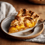 canned peach pie recipe slice