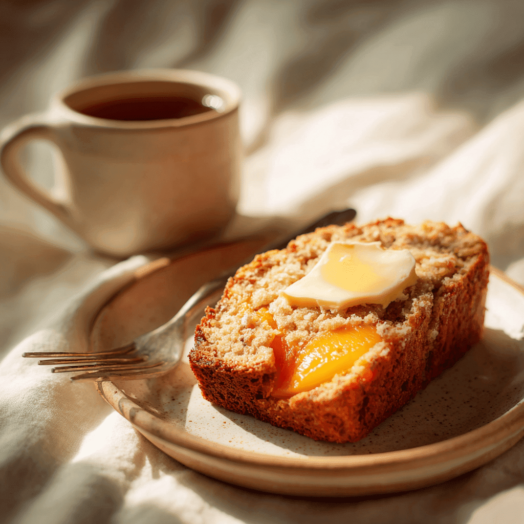 Peach Bread Recipe serving suggestion