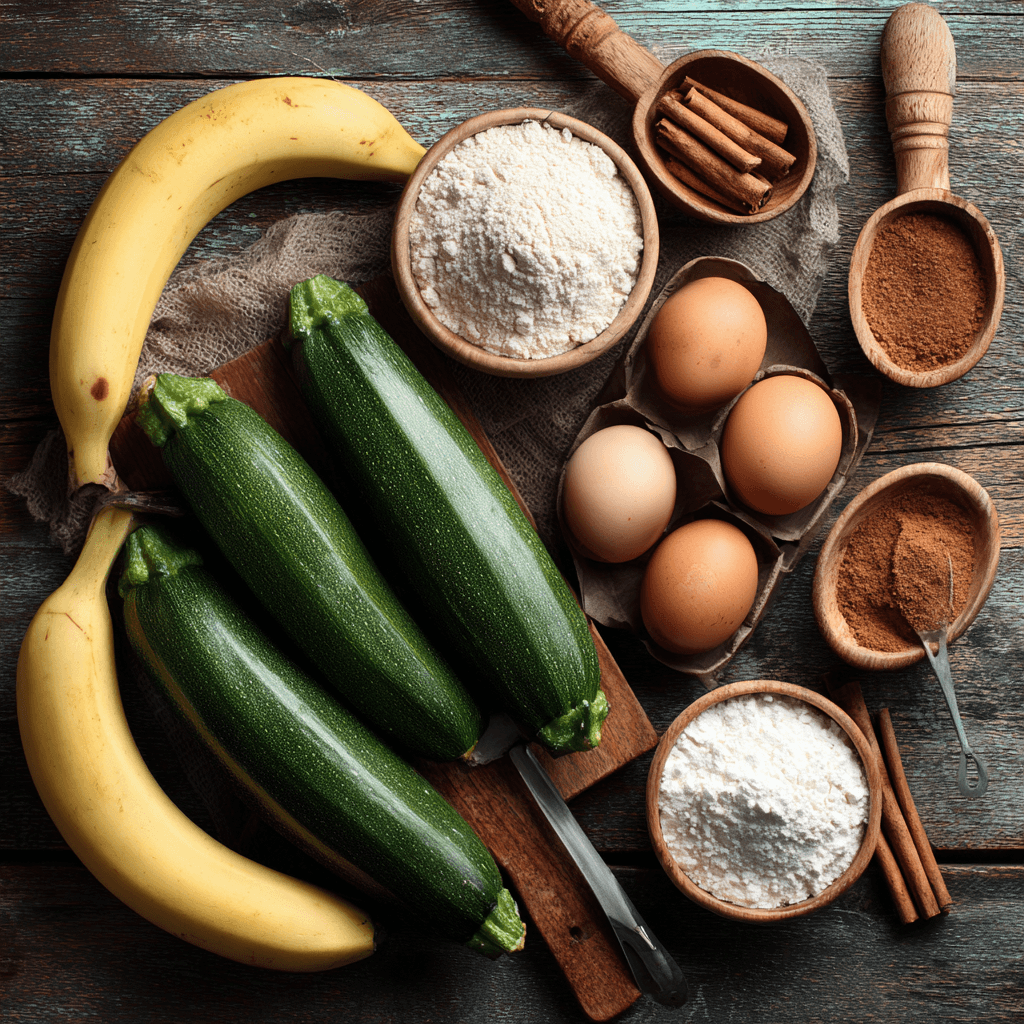 banana-zucchini-bread-ingredients