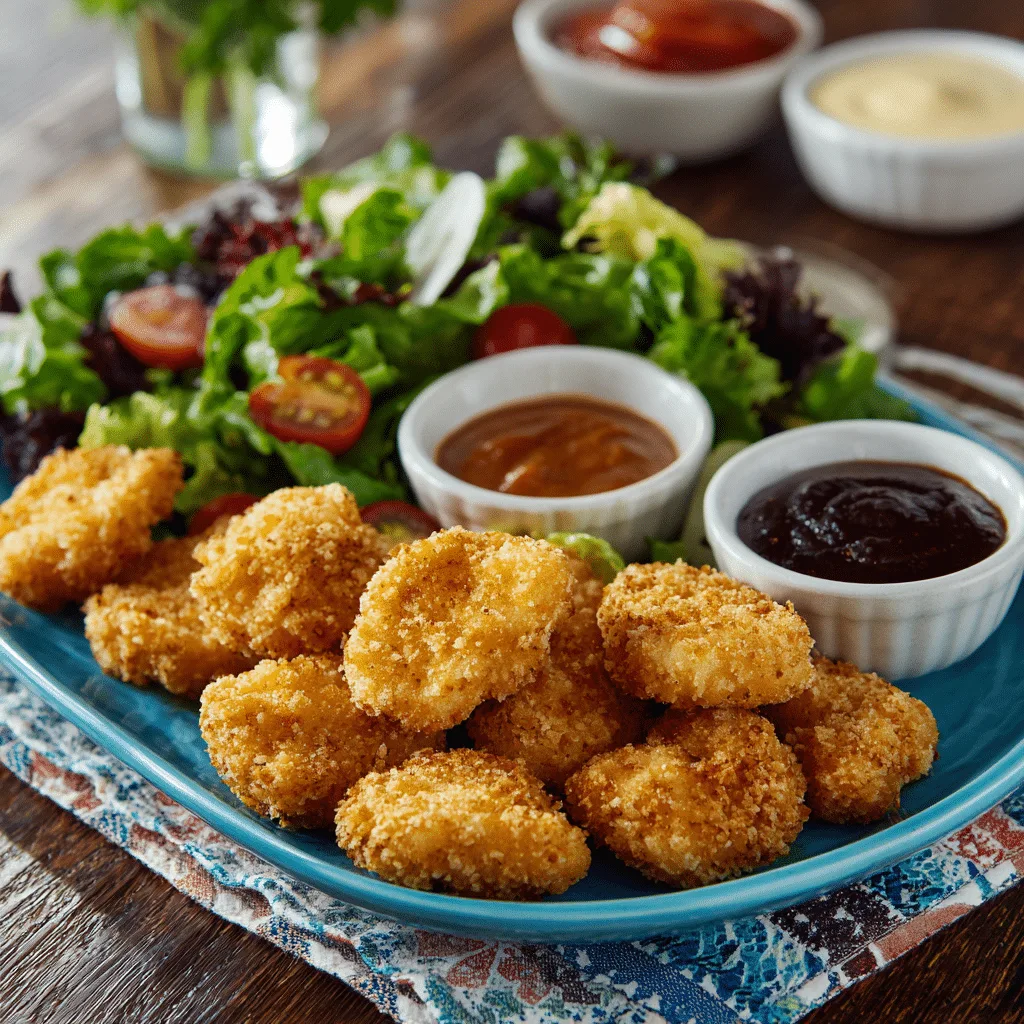 Serving Gluten Free Chicken Nuggets