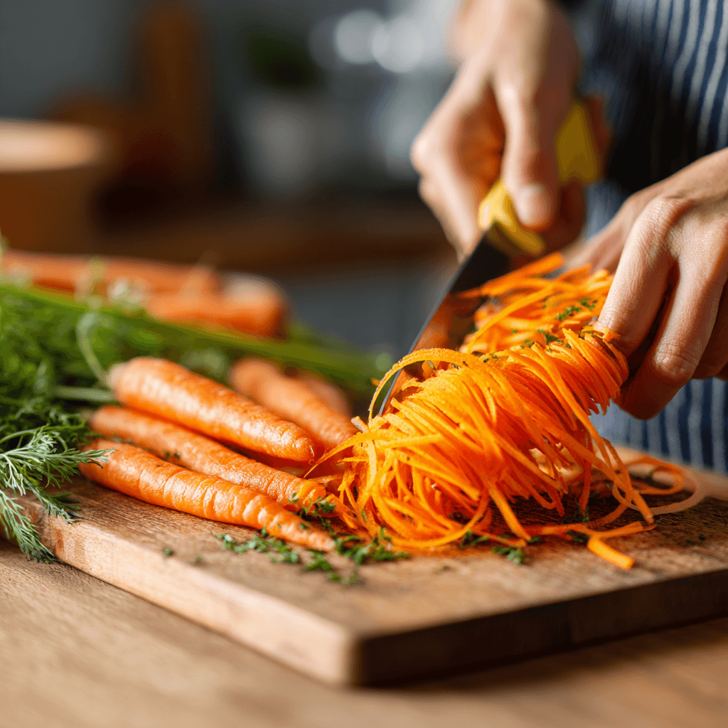 how to ribbon carrots for salad