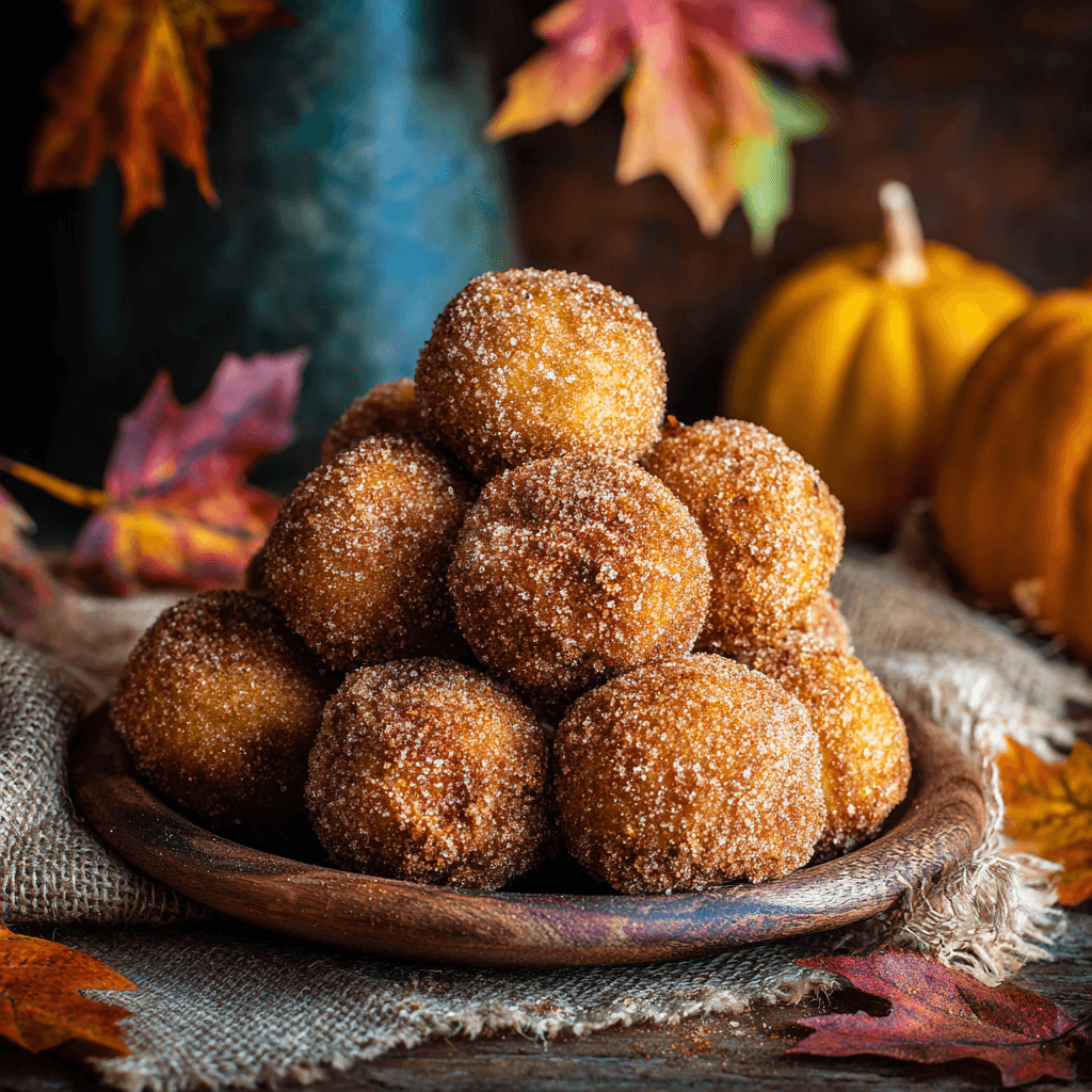 Healthy Pumpkin Donut Holes Paleo Gluten-Free
