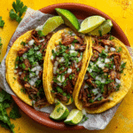Mexican Street Tacos with Carne Asada and Lime