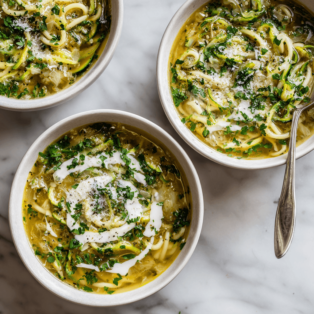 Different variations of Italian Penicillin Soup served in bowls