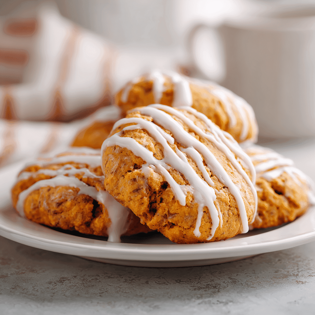 Different variations of soft pumpkin cookies