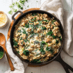 Best Ground Turkey Orzo Recipe skillet dinner