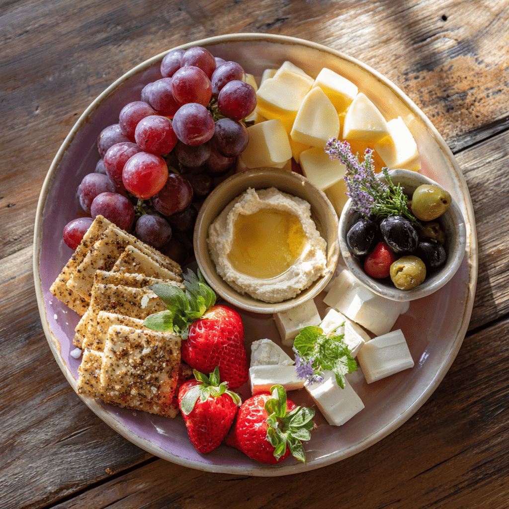 Girl dinner ideas with snack plate