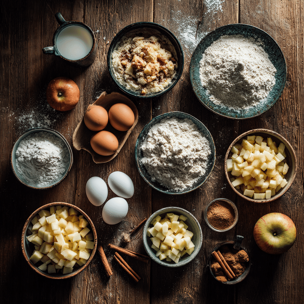 Ingredients for Apple Fritter Bites