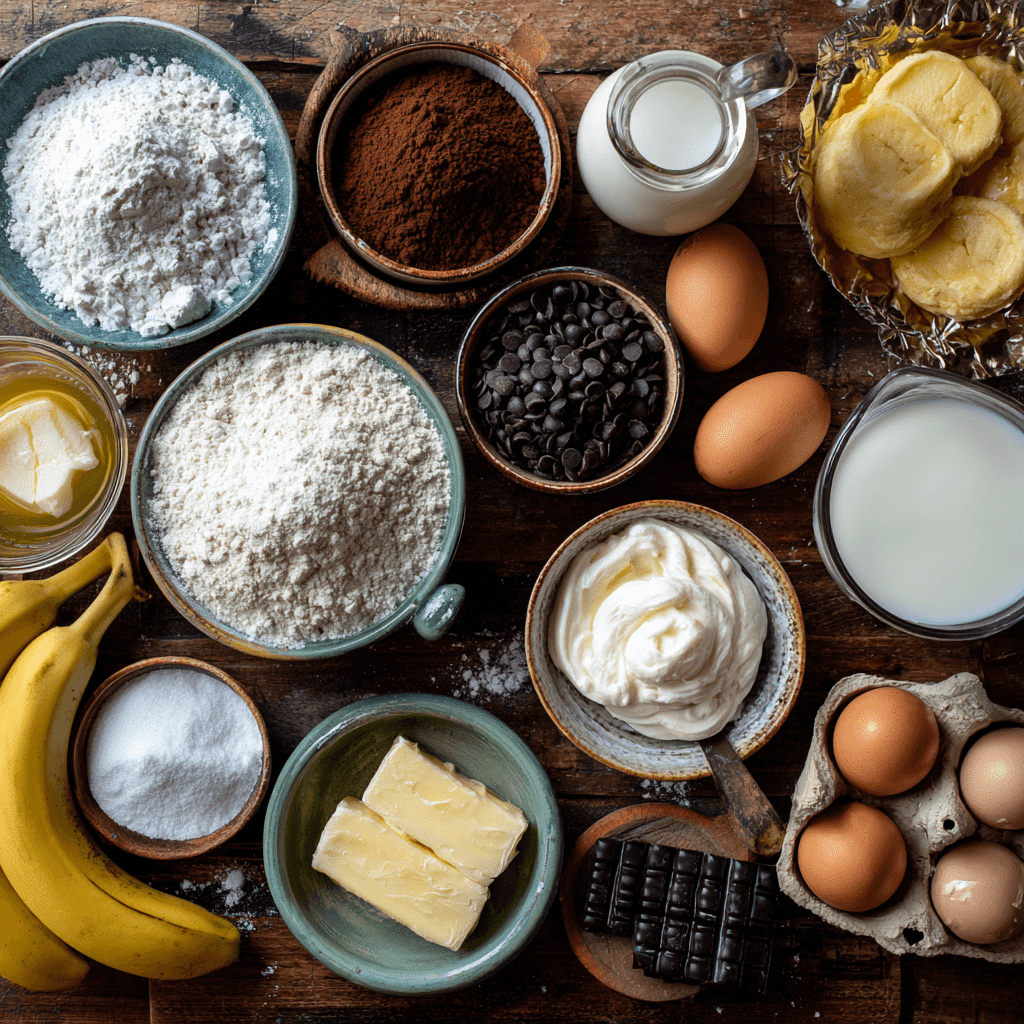 Ingredients for Black Cat Waffles