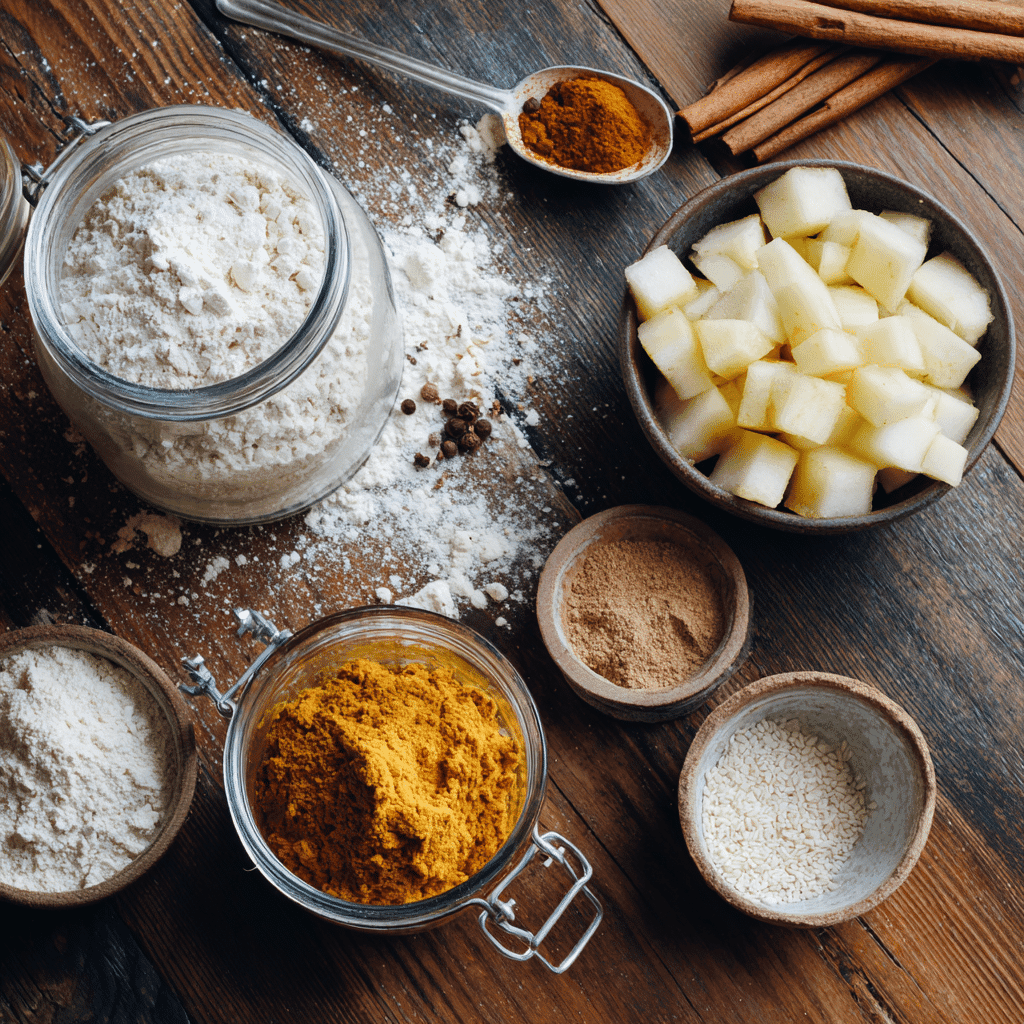 ingredients for vegan sourdough recipes