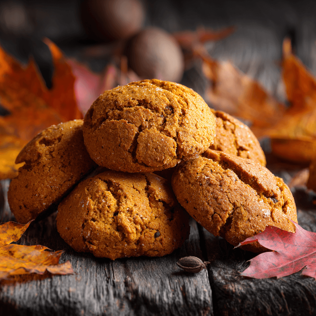 classic pumpkin spice Halloween cookies rustic