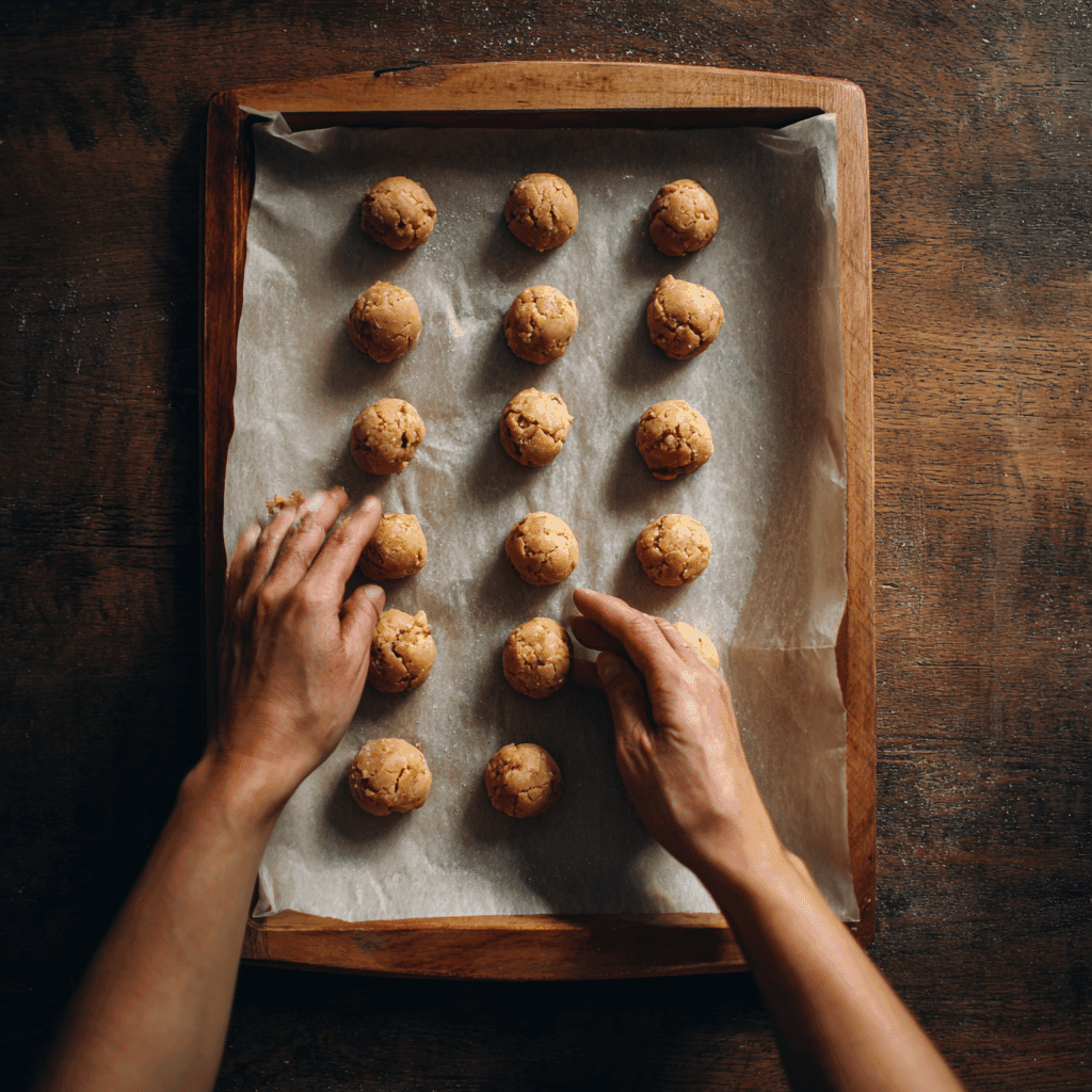 making pumpkin spice cookies