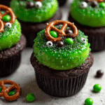 Witch Cauldron Cupcakes with Bubbling Green Frosting – Halloween treat