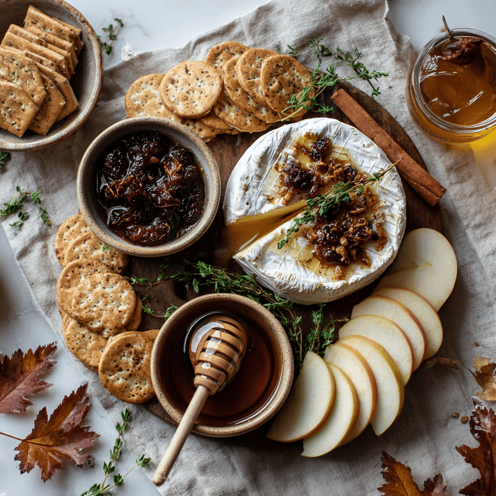 Ingredients for Skillet Brie with Fig Chutney