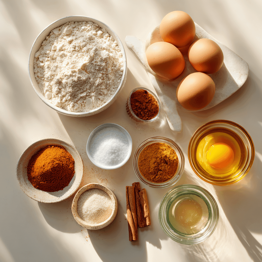 Pumpkin Patch Cake Ingredients with Buttercream Frosting