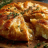 Baked Brie with Apple Chutney and Thyme served warm
