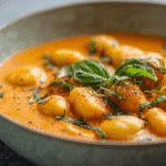 One-Pot Creamy Tomato Gnocchi Soup in a bowl