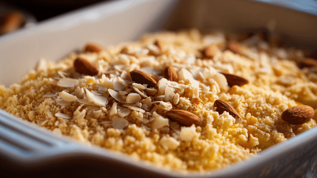 Adding topping to Neiman Marcus Chicken Casserole