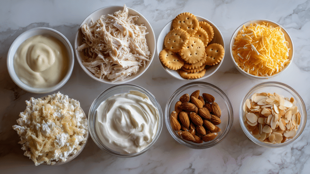 Ingredients for Neiman Marcus Chicken Casserole