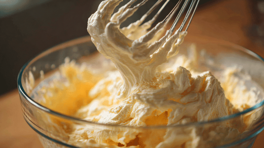 Preparing batter for cloud bread