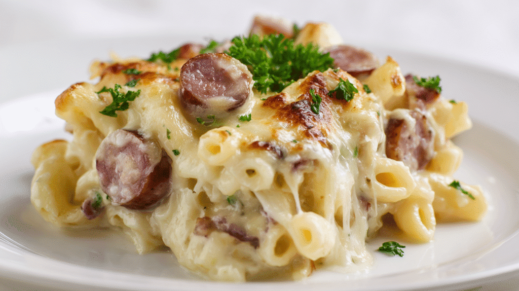 U3823717446 Bright Close Up Shot Of A Serving Of Smoked Sausa 422cbe95 94ac 4dbf Bb99 2c67b8d777be 3