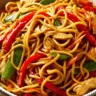 U3823717446 Bright Overhead Close Up Of Chicken Lo Mein Noodl 9af16666 C40e 4438 B828 C8040b1dcabb 2