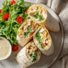 Served Ranch Chicken and Cheese Tortilla Wraps