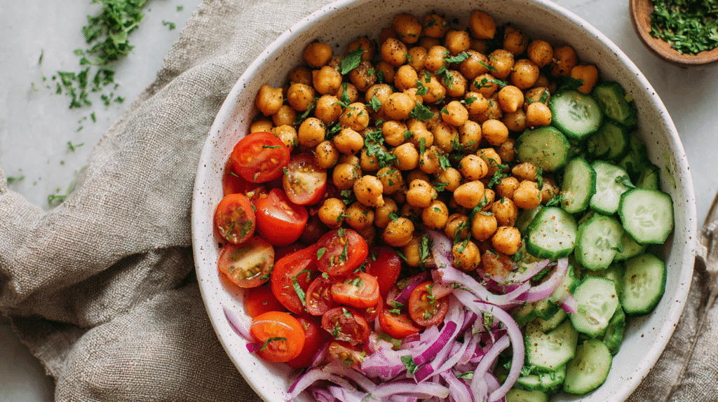U3823717446 Bright Overhead View Of A Spicy Chickpea Bowl Wit 8d0a8b38 52b3 4067 A307 C3461d134221 1