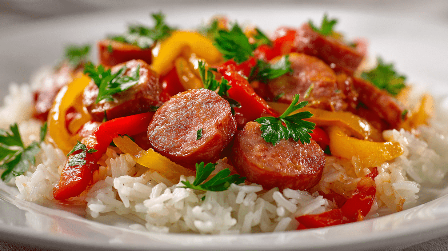 U3823717446 Close Up Of A Bright Well Lit Plate Of Smoked Sau 40b71fc6 F2b2 4850 B78c Fe2ed462dca2 3