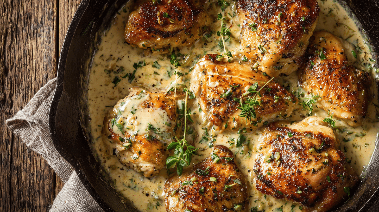U3823717446 Close Up Of Creamy Garlic Chicken Skillet Golden 7a64c452 Fafb 4f05 Bcef 5c653ab12974 2