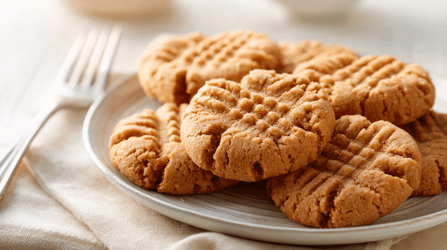 U3823717446 Close Up Of Freshly Baked Peanut Butter Cookies W A37334a5 E18b 4eee Ab4b C6219861730e 3