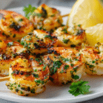 U3823717446 Close Up Of Grilled Shrimp Skewers With Char Mark Efc73206 B886 4780 B089 E9351e22a45e 2