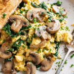 U3823717446 Close Up Of Plated Mushroom Spinach Scrambled Egg 712d3828 9eb8 4b62 B2df 84132f8ff122 2
