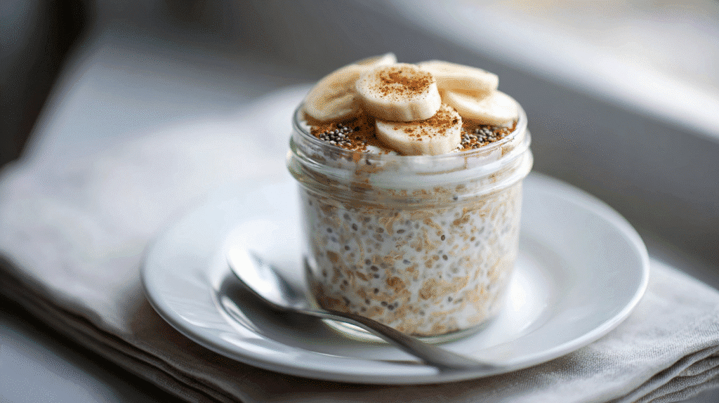 U3823717446 Finished Overnight Oats In A Glass Jar Topped Wit C0d37ab2 91ff 4e79 9cf4 B11deb068524 0