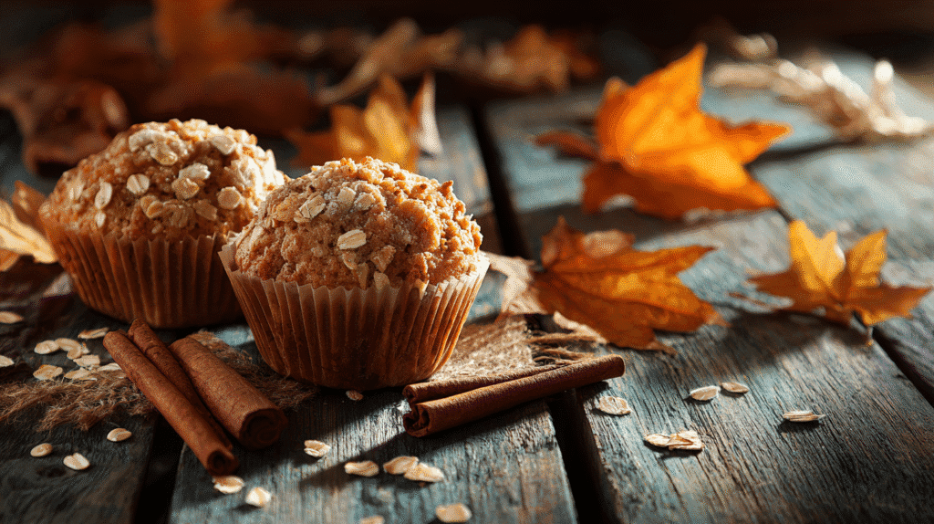 U3823717446 Freshly Baked Low Calorie Oatmeal Muffins On A Ru D3afdfeb 1922 4a18 B303 542cf9a4c06f 1