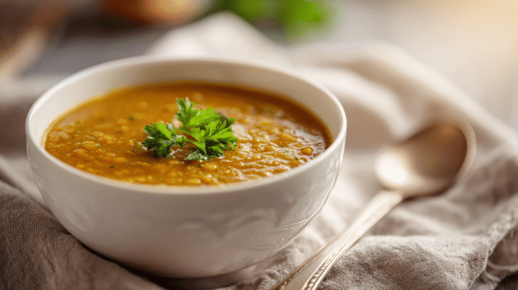 U3823717446 Minimalist Table Setup With A Bowl Of Lentil Soup 7a71066d C05c 442e 9b3b C73a86295214 2