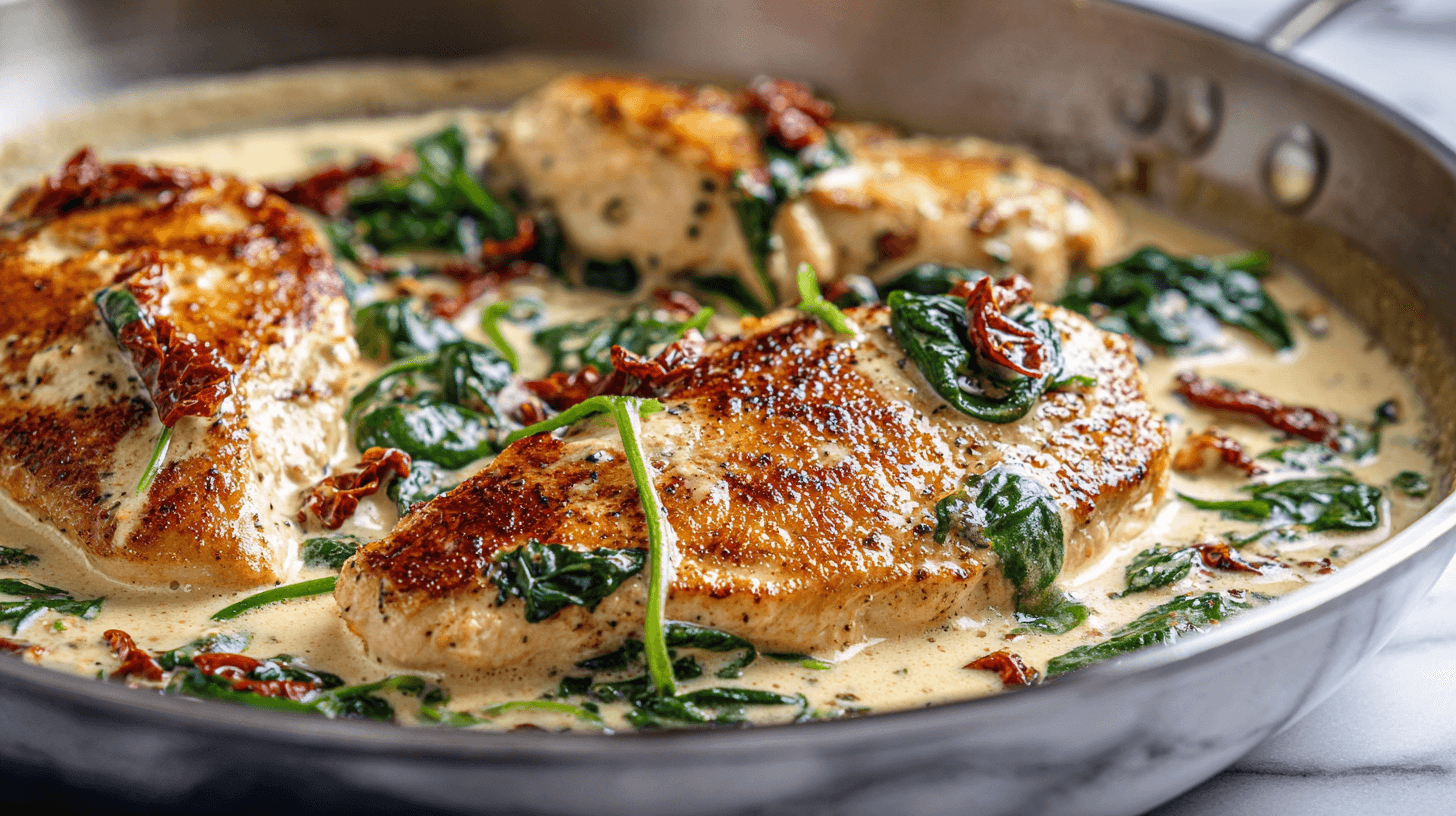 U3823717446 Zoomed In Creamy Tuscan Chicken In A Skillet Gold 474afdb8 7363 4e5f 98b8 F3174b3b7e57 3