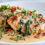 U3823717446 Zoomed In Plated Creamy Tuscan Chicken With Sauce C24a3942 E8f3 42e4 8991 1a2be2615c32 2