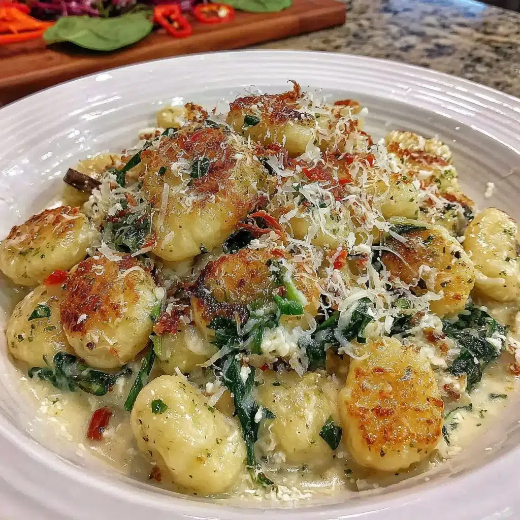 Creamy Gnocchi with Spinach and Feta