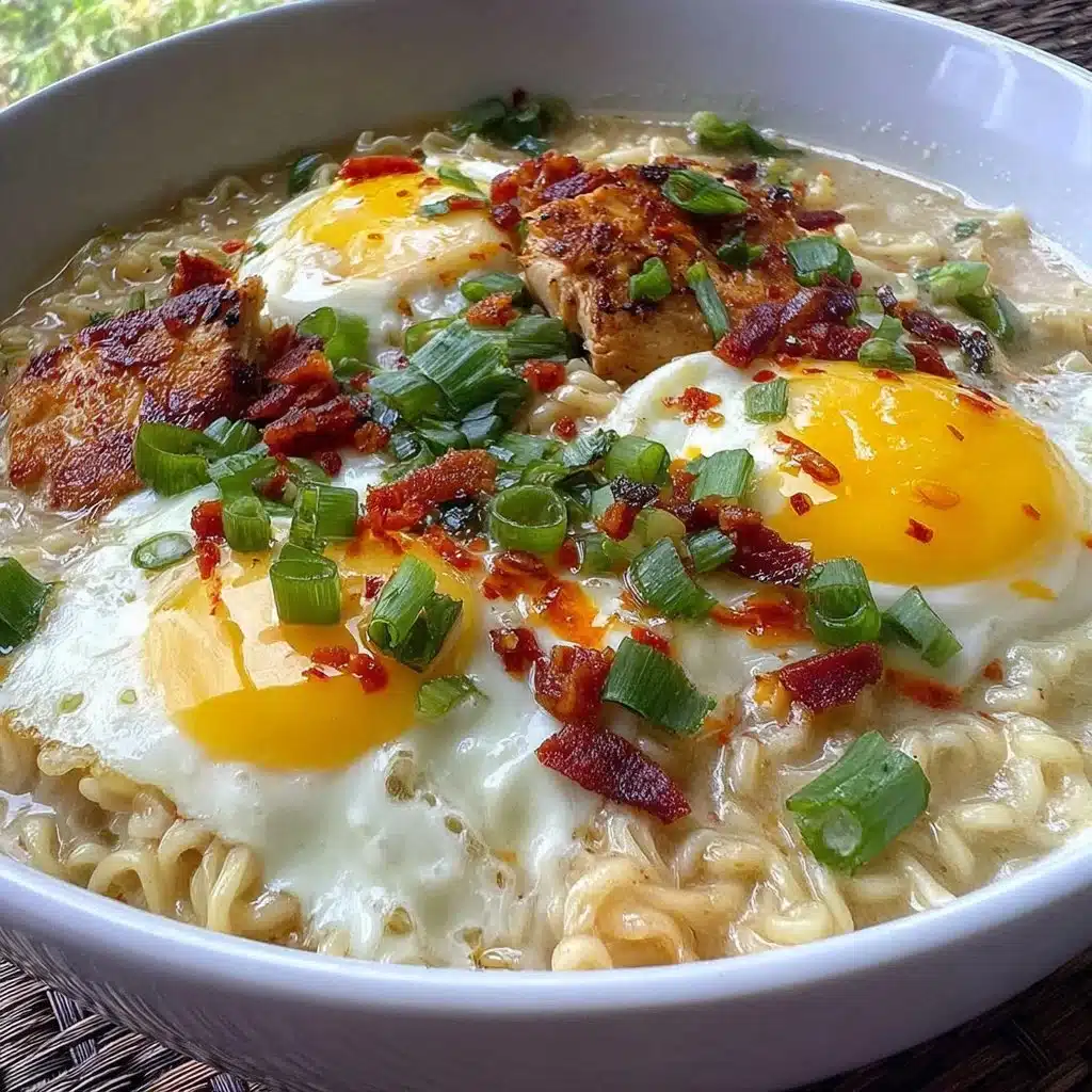 Creamy Garlic Chicken Ramen