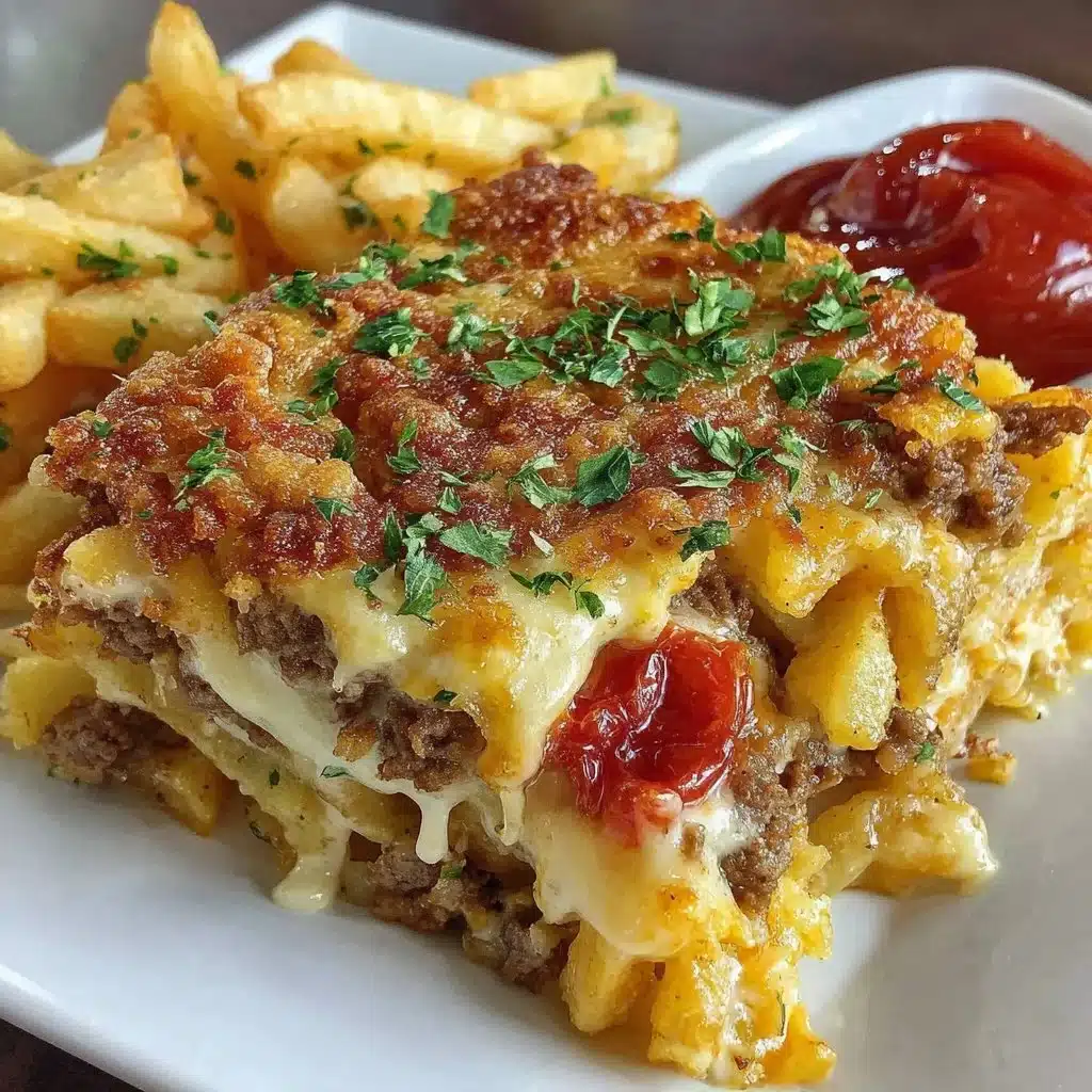 Cheeseburger French Fry Casserole