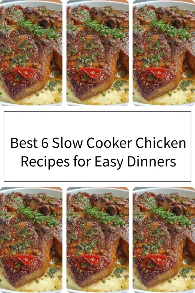 Delicious slow cooker chicken meals for easy dinner preparation